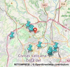 Mappa Via Manziana, 00189 Roma RM, Italia (4.58273)