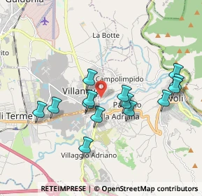 Mappa Via Bernini Gian Lorenzo, 00019 Tivoli RM, Italia (1.85571)