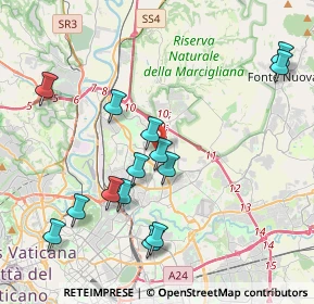 Mappa Via Giovacchino Forzano, 00137 Roma RM, Italia (4.45571)