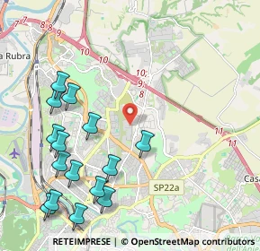 Mappa Via Giovacchino Forzano, 00137 Roma RM, Italia (2.66733)