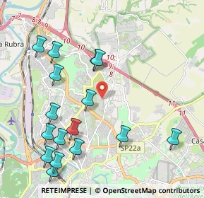 Mappa Via Giovacchino Forzano, 00137 Roma RM, Italia (2.53438)