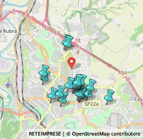 Mappa Via Giovacchino Forzano, 00137 Roma RM, Italia (1.72895)
