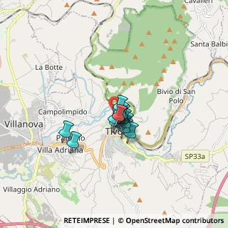 Mappa Via di Vesta, 00019 Tivoli RM, Italia (0.94385)