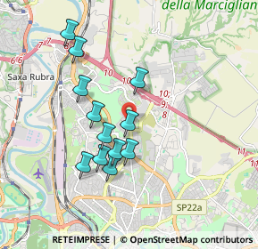 Mappa Via Ferruccio Amendola, 00138 Roma RM, Italia (1.70667)