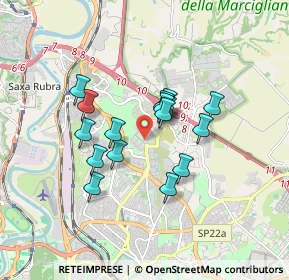 Mappa Via Ferruccio Amendola, 00138 Roma RM, Italia (1.40063)