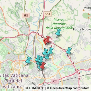 Mappa Via Ferruccio Amendola, 00138 Roma RM, Italia (3.72167)