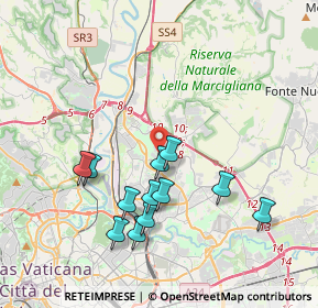 Mappa Via Ferruccio Amendola, 00138 Roma RM, Italia (3.91833)