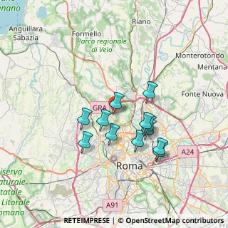 Mappa Via Enrico Theodoli, 00189 Roma RM, Italia (6.19833)
