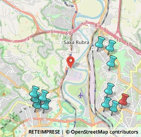 Mappa Via della Stazione di Grottarossa, 00189 Roma RM, Italia (2.91333)