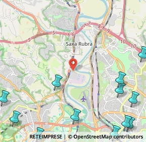 Mappa Via della Stazione di Grottarossa, 00189 Roma RM, Italia (3.76167)