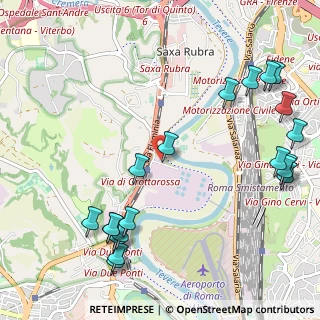 Mappa Via della Stazione di Grottarossa, 00189 Roma RM, Italia (1.4725)