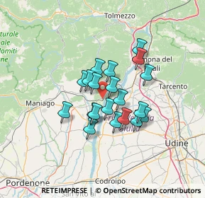 Mappa Viale Vittorio Veneto, 33094 Pinzano al Tagliamento PN, Italia (9.453)