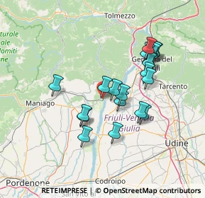 Mappa Viale Vittorio Veneto, 33094 Pinzano al Tagliamento PN, Italia (12.4995)