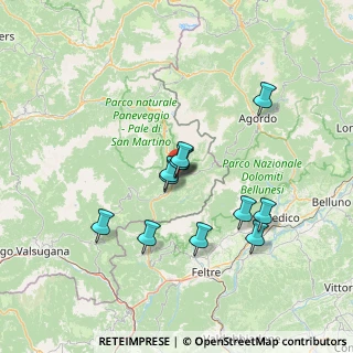 Mappa Via Sass Maor, 38054 Fiera di Primiero TN, Italia (11.425)