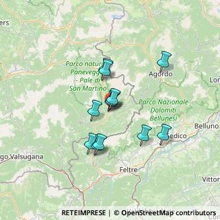 Mappa Via Sass Maor, 38054 Fiera di Primiero TN, Italia (10.46083)