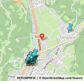 Mappa Via Sass Maor, 38054 Fiera di Primiero TN, Italia (0.5935)