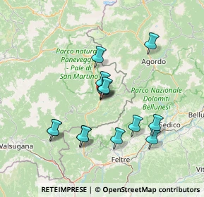 Mappa Via Falzeni, 38054 Tonadico TN, Italia (12.52571)