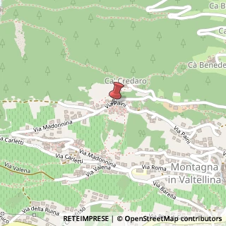 Mappa Via Paini, 25, 23020 Montagna in Valtellina, Sondrio (Lombardia)