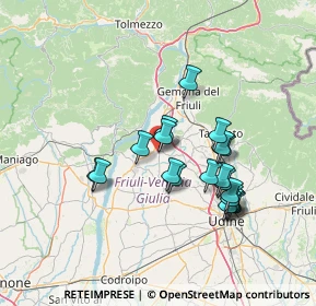 Mappa Via Deveacco, 33030 Majano UD, Italia (12.421)
