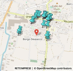 Mappa Via Deveacco, 33030 Majano UD, Italia (0.408)