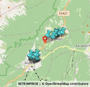 Mappa Frazione Maso Daldos, 38010 Cavedago TN, Italia (1.5405)