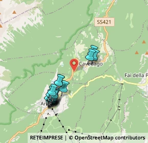 Mappa Frazione Maso Daldos, 38010 Cavedago TN, Italia (1.8645)
