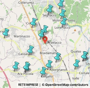 Mappa Via G. B. Galerio, 33010 Cassacco UD, Italia (2.6365)