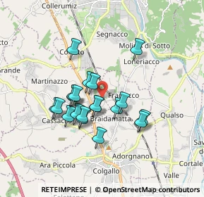 Mappa Via G. B. Galerio, 33010 Cassacco UD, Italia (1.3845)