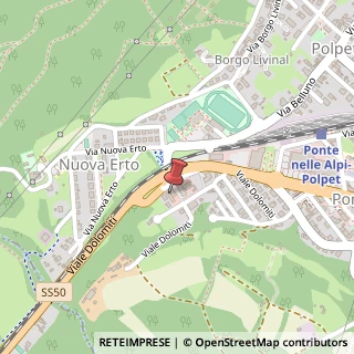 Mappa Viale Dolomiti, 112, 32013 Ponte nelle Alpi, Belluno (Veneto)