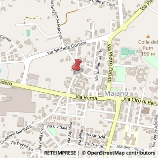 Mappa Via Guglielmo Marconi,  13, 33030 Majano, Udine (Friuli-Venezia Giulia)