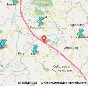 Mappa Autostrada Tarvisio-Udine km 37, 33010 Colloredo di Monte Albano UD, Italia (3.70636)