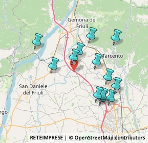 Mappa Autostrada Tarvisio-Udine km 37, 33010 Colloredo di Monte Albano UD, Italia (6.95692)