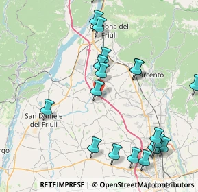 Mappa Autostrada Udine-tarvisio Ledra Ovest, 33010 Colloredo di Monte Albano UD, Italia (9.3835)