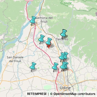Mappa Vicolo Broade, 33010 Treppo Grande UD, Italia (6.92091)