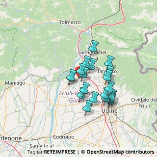 Mappa 33030 Majano UD, Italia (10.83)