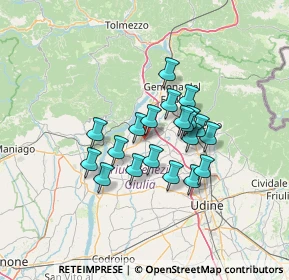 Mappa 33030 Majano UD, Italia (9.8635)