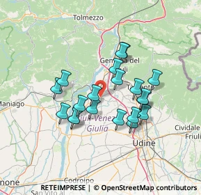 Mappa 33030 Majano UD, Italia (11.3855)