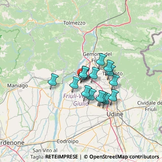 Mappa Via Alemagna, 33030 Majano UD, Italia (9.09625)