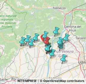 Mappa 33090 Travesio PN, Italia (10.26294)