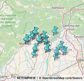 Mappa 33090 Travesio PN, Italia (9.408)
