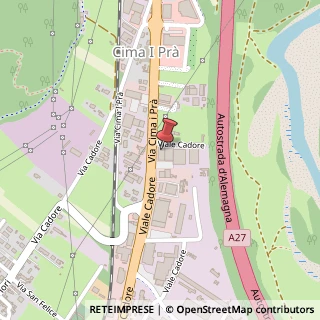 Mappa Via Cima I Prà, 1 / b, 32014 Ponte nelle Alpi, Belluno (Veneto)