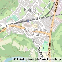 Map Ponte nelle Alpi