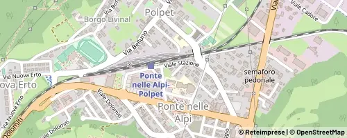 Mappa Ponte nelle Alpi