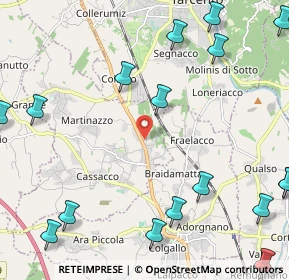 Mappa Via Pontebbana Km 143, 33010 Cassacco UD, Italia (3.289)