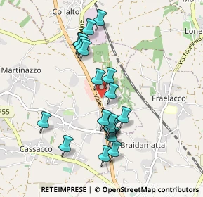 Mappa Strada Statale Pontebbana, 33010 Cassacco UD, Italia (0.8475)