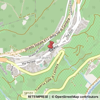 Mappa Via Villa, 4, 38092 Faver, Trento (Trentino-Alto Adige)