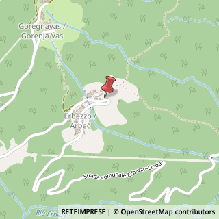 Mappa Strada Comunale Erbezzo Linder, 23, 44046 Pulfero, Udine (Friuli-Venezia Giulia)