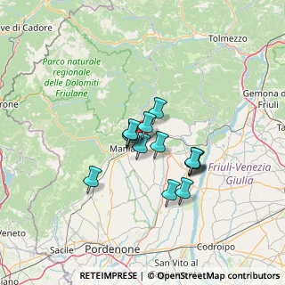 Mappa Via Circonvallazione Nuova, 33092 Fanna PN, Italia (9.51643)