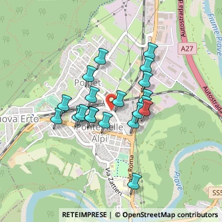 Mappa Via Stazione, 32014 Ponte Nelle Alpi BL, Italia (0.3595)