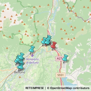 Mappa Via Stazione, 32014 Ponte Nelle Alpi BL, Italia (3.81846)